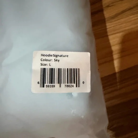 Comfrt Women's Light Blue Hoodie - Picture 2 of 5